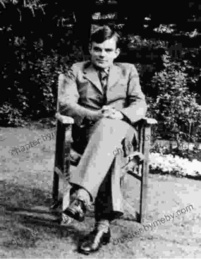 A Black And White Photo Of A Young Alan Turing Sitting On A Bench Alan Turing: The Enigma Man