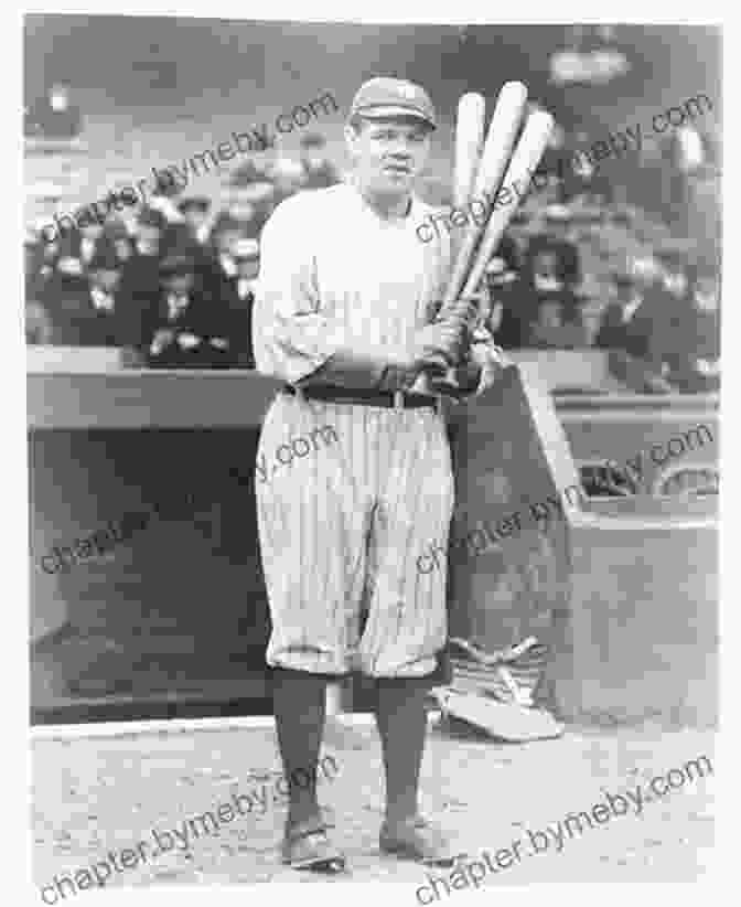 A Black And White Photo Of Babe Ruth Holding A Bat And Smiling Great Americans In Sports: Mia Hamm: On The Field With (Matt Christopher Sports Bio Bookshelf)