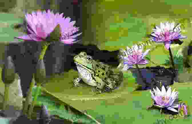 A Frog Sitting On A Water Lily, Surrounded By Lush Vegetation The Four Seasons At The Foot Of Mt Fuji Spring Photobook English Version : The Scenery Of Japan That The Frog Looked Into (Frog Forest Creative Research Center) (Japanese Edition)