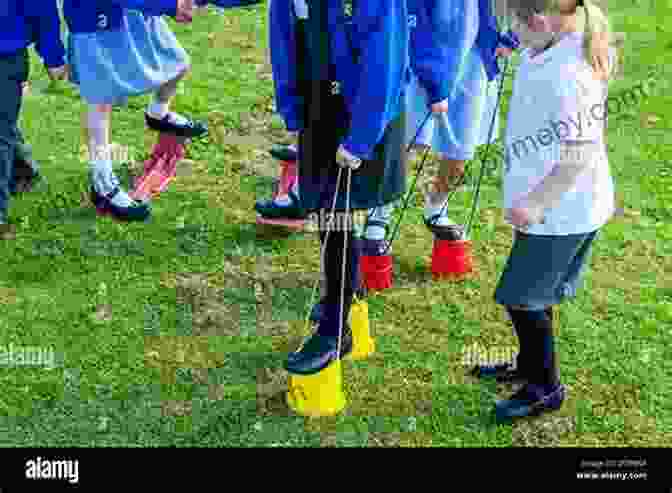 A Group Of Children Playing With Stilts Dad S Of Awesome Projects: From Stilts And Super Hero Capes To Tinker Boxes And Seesaws 25+ Fun Do It Yourself Projects For Families