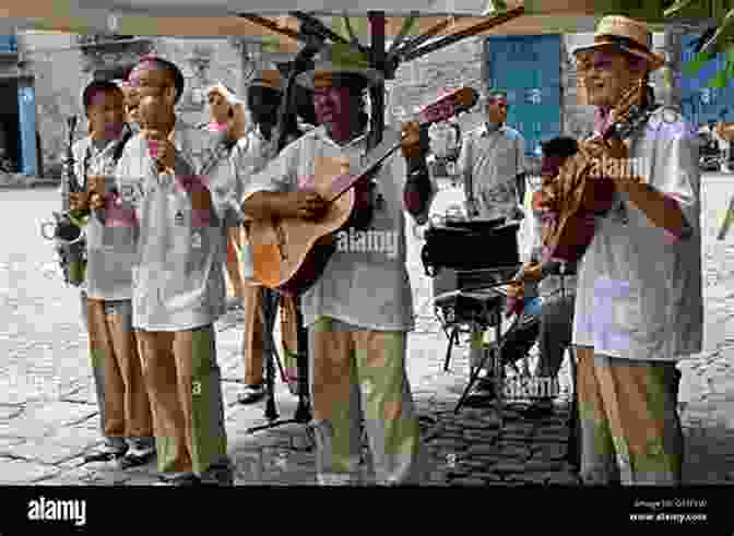 A Group Of Musicians Playing Music In A Havana Street All The Way To Havana