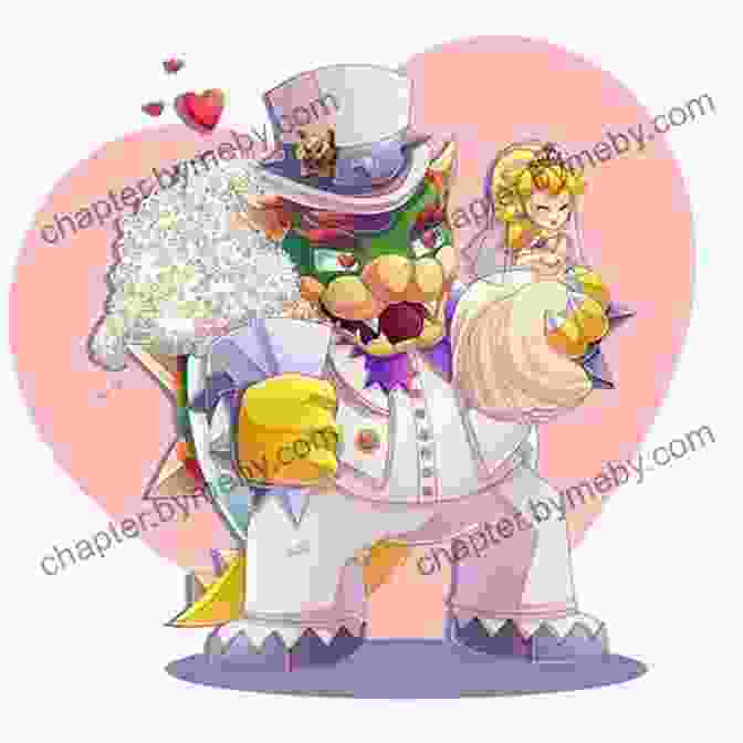 A Painting Depicting Bowser And Peach In Their Wedding Attire The Art Of Super Mario Odyssey