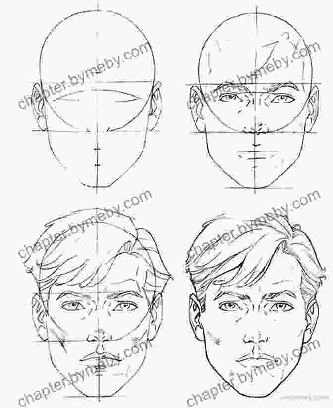 A Series Of Images Demonstrating The Step By Step Process Of Drawing A Human Head. Lessons In Masterful Portrait Drawing: A Classical Approach To Drawing The Head