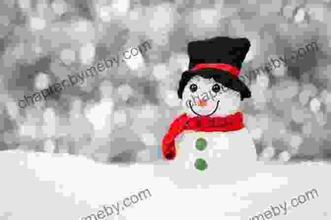 A Snowman With A Scarf And A Top Hat Smiles In A Snowy Forest The Beautiful Word For Christmas