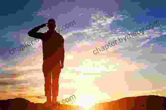 A Soldier Saluting Against A Sunset Danger Close (Drop Trooper 3)