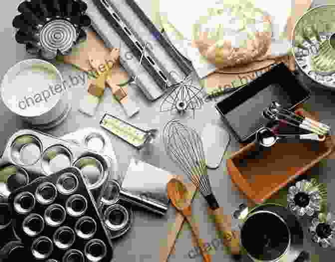 A Spread Of Various Essential Baking Tools And Ingredients The Complete Baking Breads For Family: A Step By Step Guide To Achieving Bakery Quality Results