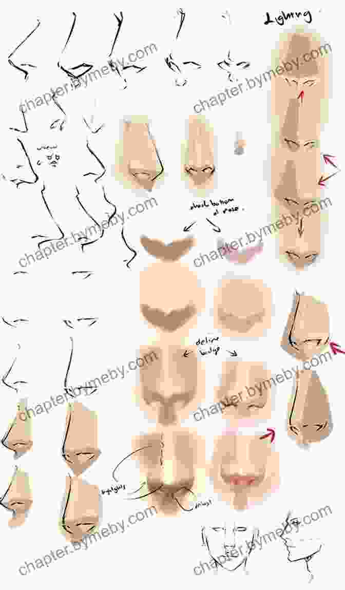 Anime And Manga Nose Shapes Draw 1 Boy In 20 Expressions: Learn How To Draw Anime Faces And Manga Facial Expressions (Draw 1 In 20 12)