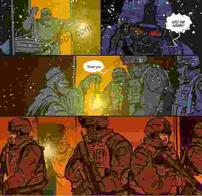 Illustration From The White Donkey: Terminal Lance Graphic Novel, Depicting Marines In Combat The White Donkey: Terminal Lance