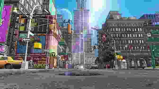 Mario And Cappy Navigate The Vibrant Streets Of New Donk City, Rendered In Stunning Detail The Art Of Super Mario Odyssey