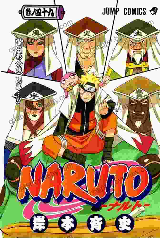 Naruto Vol 59: The Five Kage Graphic Novel Cover Featuring Naruto Uzumaki Facing Off Against Pain. Naruto Vol 59: The Five Kage (Naruto Graphic Novel)