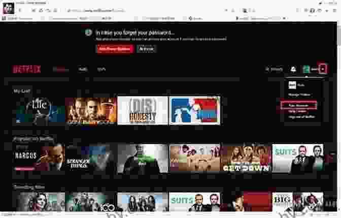 Netflix Account Setup Page USING NETFLIX ON YOUR FIRE: Netflix Features How To Set Up Sign Out Of Your Account