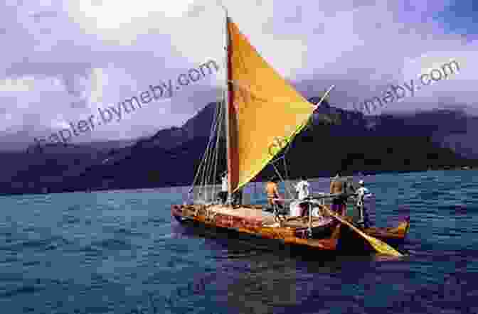 Polynesian Voyagers Navigating In Traditional Canoes Amidst Crashing Waves Voyagers: The Settlement Of The Pacific