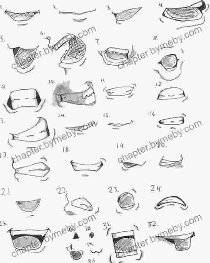 Shading And Details In Anime And Manga Mouths Draw 1 Boy In 20 Expressions: Learn How To Draw Anime Faces And Manga Facial Expressions (Draw 1 In 20 12)