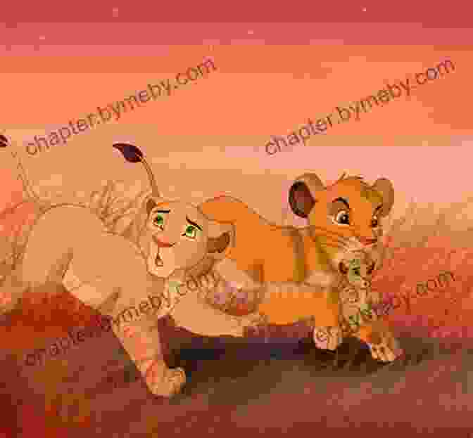 Simba And Nala As Cubs, Running Through The Grass In The Pride Lands The Lion King (Disney The Lion King) (Little Golden Book)